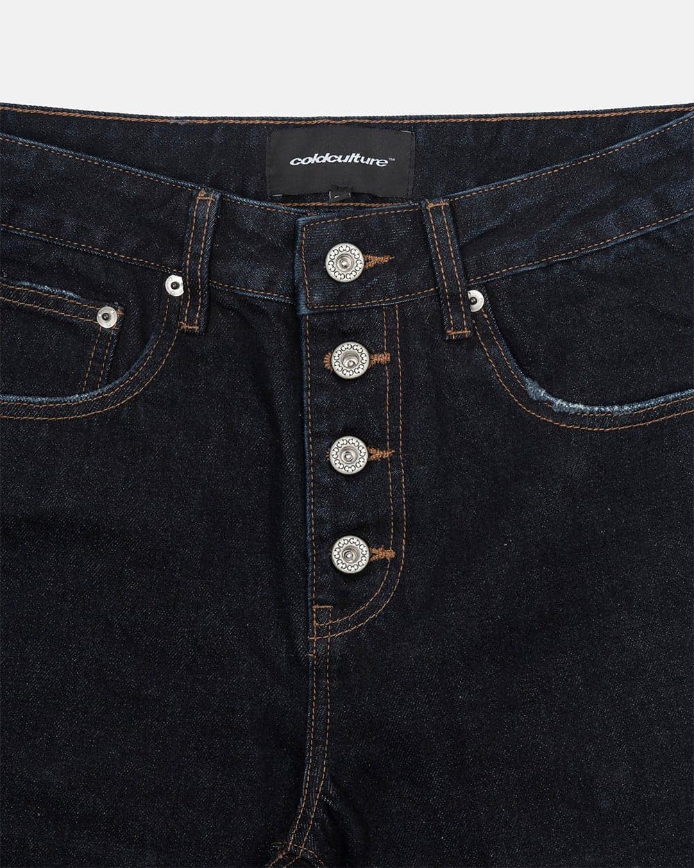 BLURRED V5 BOOTCUT PANTS RAW DENIM by COLD CULTURE