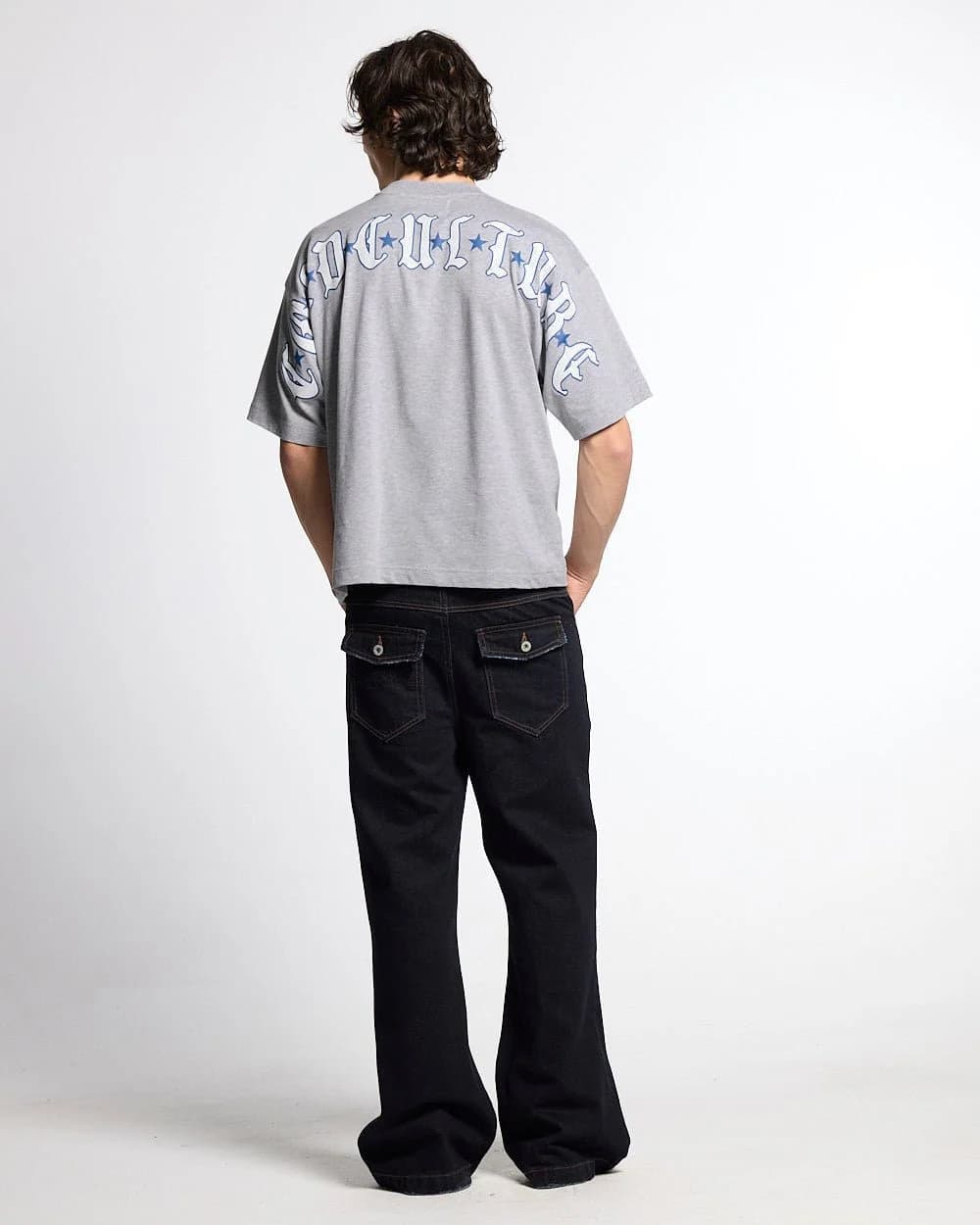 BLURRED V5 BOOTCUT PANTS RAW DENIM by COLD CULTURE