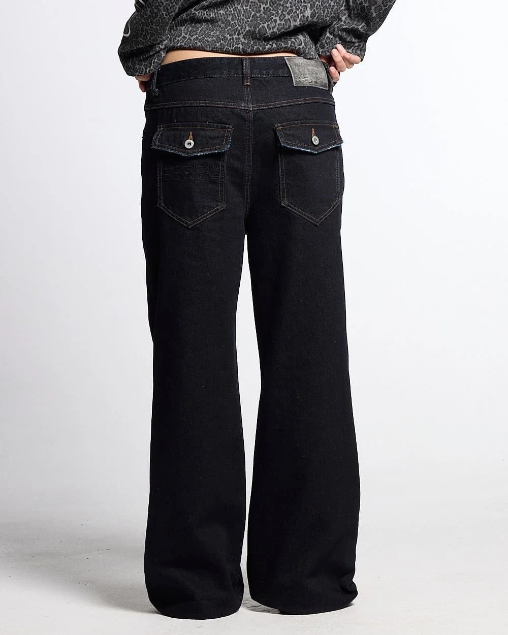 BLURRED V5 BOOTCUT PANTS RAW DENIM by COLD CULTURE
