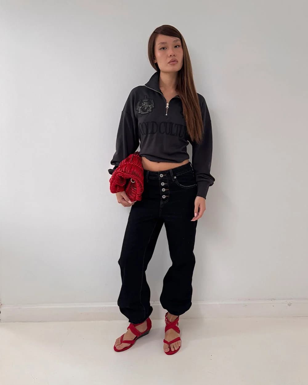BLURRED V5 BOOTCUT PANTS RAW DENIM by COLD CULTURE