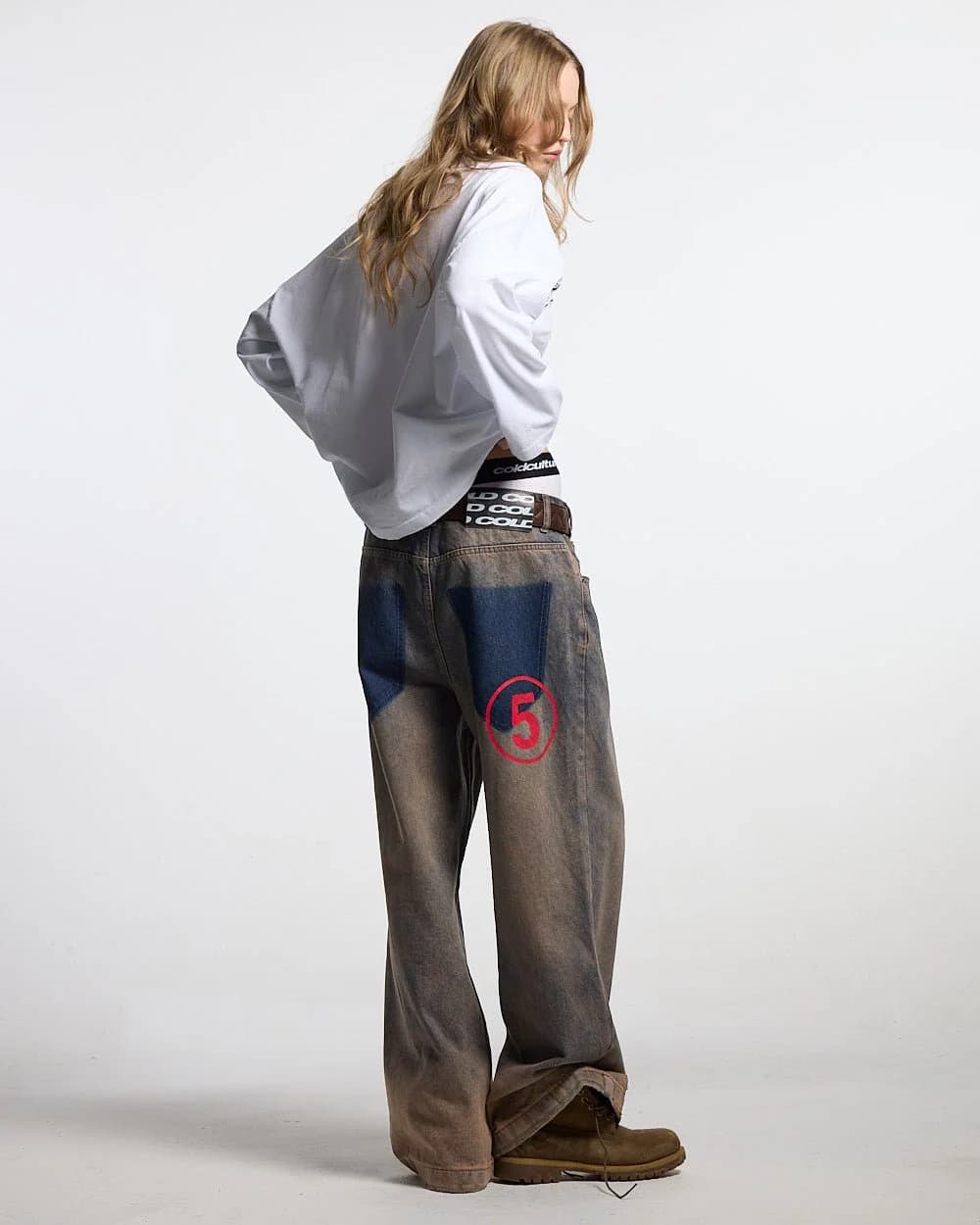 NUMBER 5 V3 DENIM PANTS DARK BLUE 10