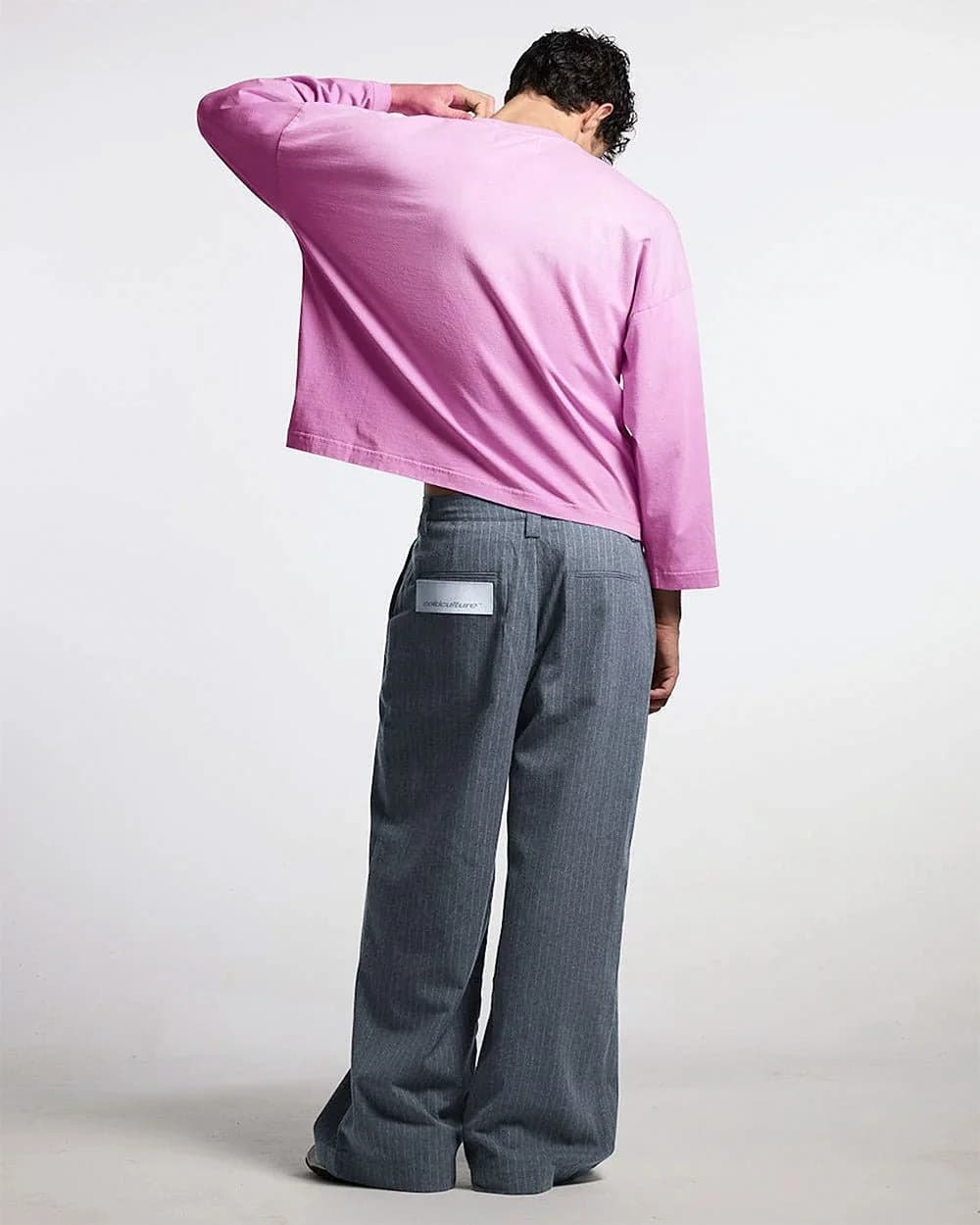 SEAM EFFECT LINE PANTS GREY 8
