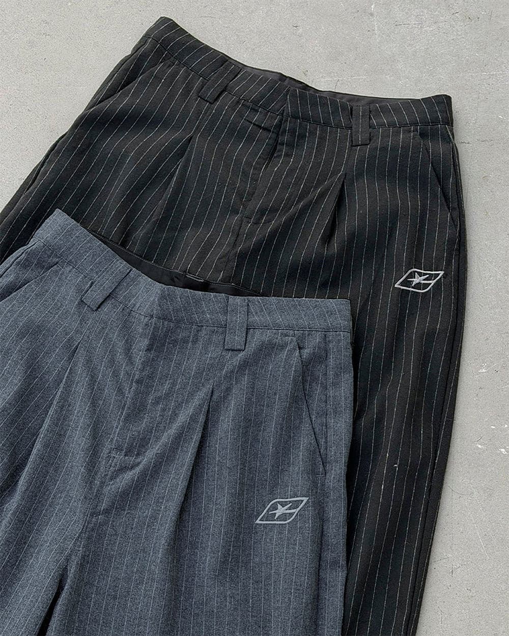 SEAM EFFECT LINE PANTS GREY 9