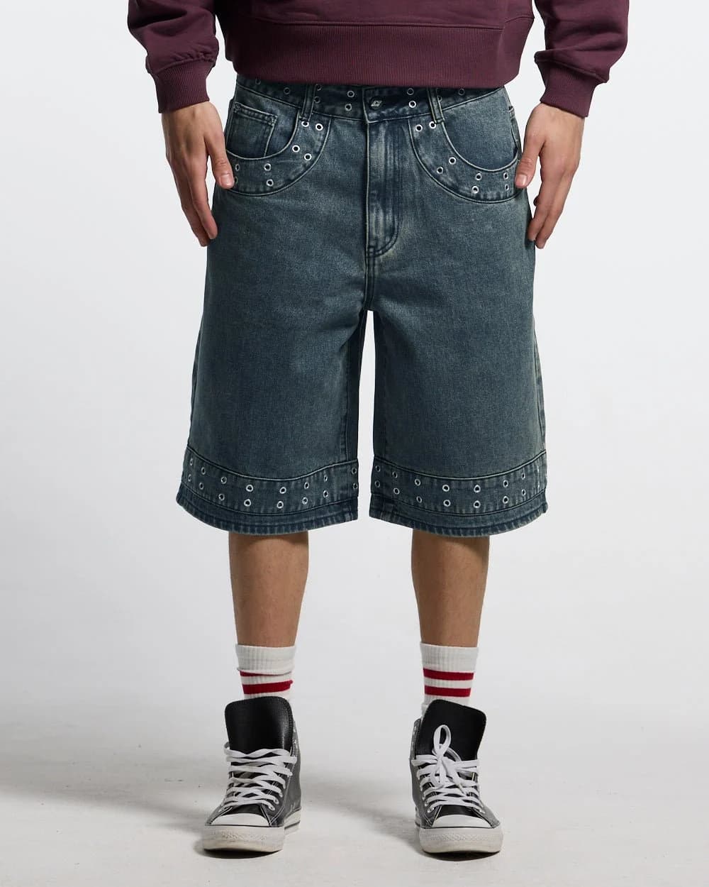 EYELET V2 SHORT DENIM 2