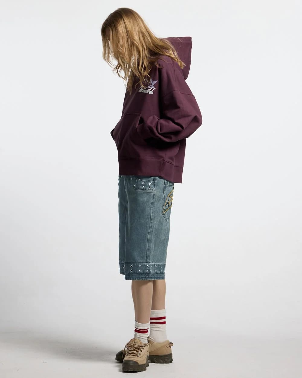 EYELET V2 SHORT DENIM 9