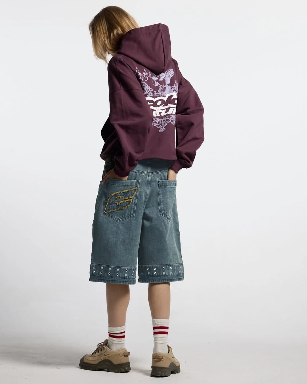 EYELET V2 SHORT DENIM 10