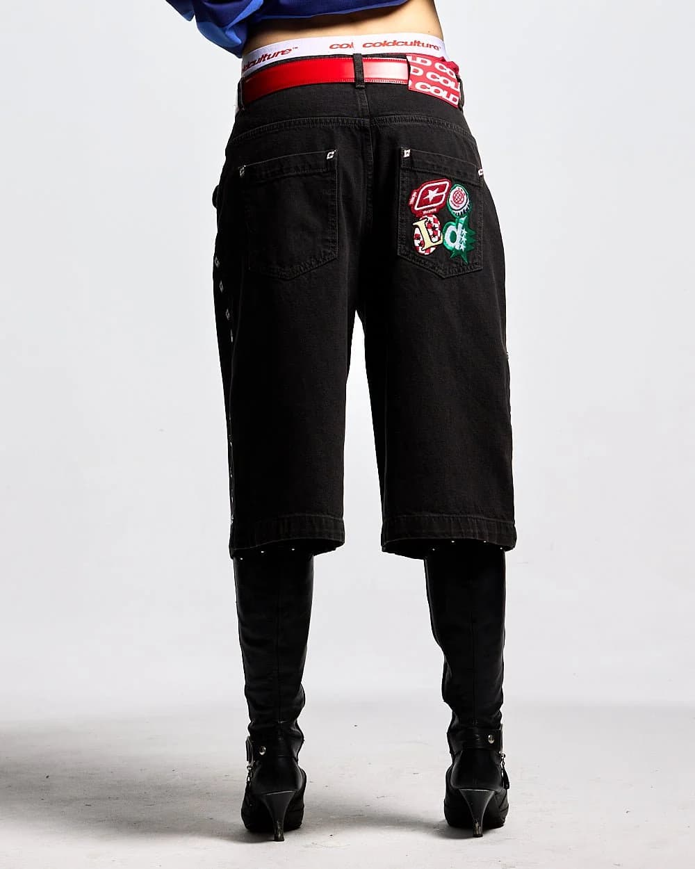 BADGES JORTS BLACK LICORICE 6