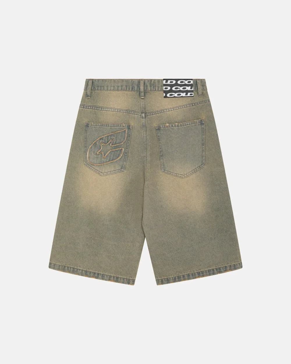 C V2 DIRTY DENIM SHORTS by COLD CULTURE
