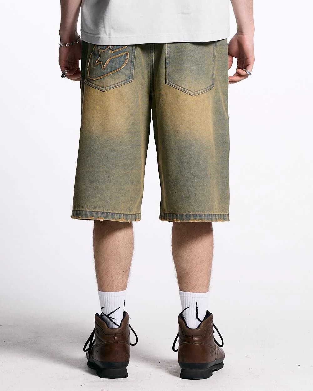 C V2 DIRTY DENIM SHORTS by COLD CULTURE
