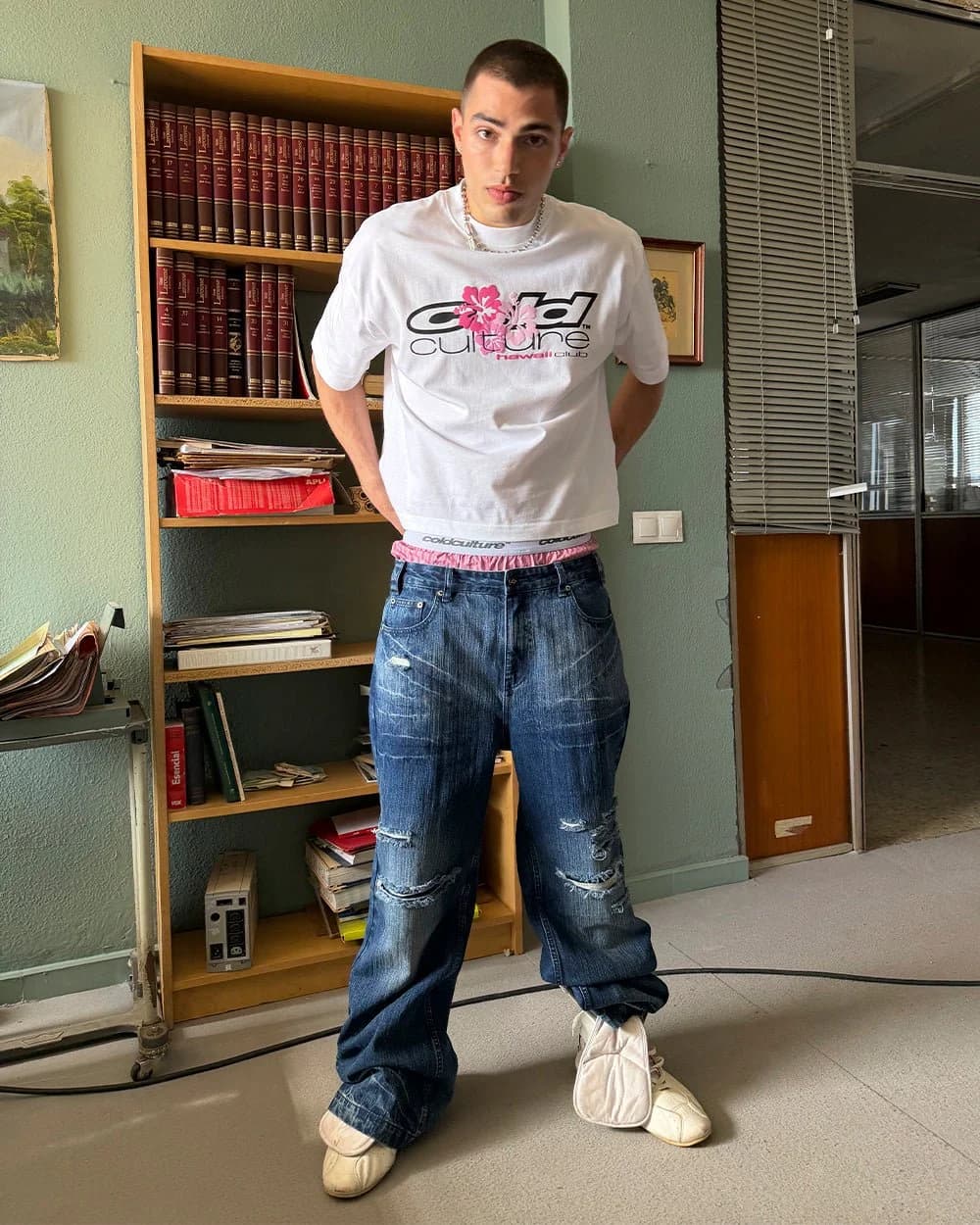 D-STRESSED V3 PANTS WASHED DENIM 10
