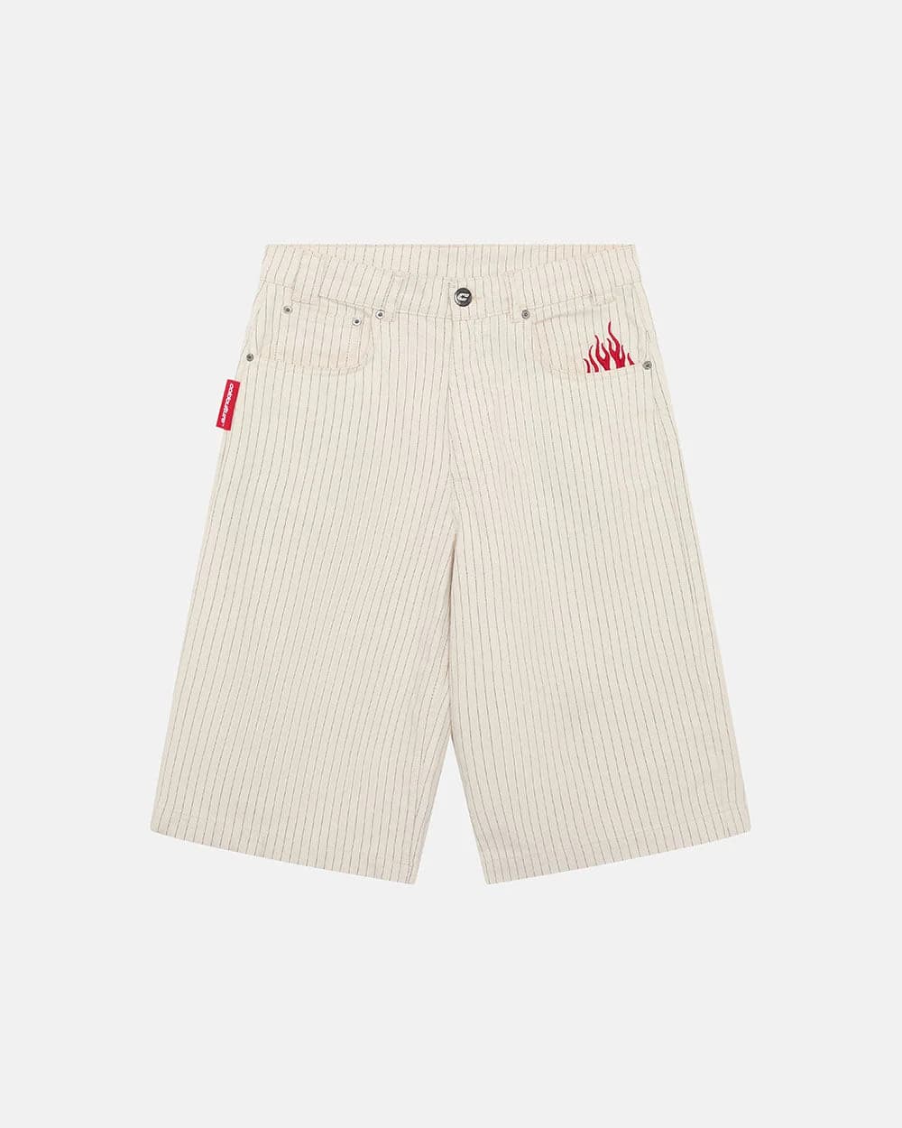 STRIPE FADE JORTS WHITE 2