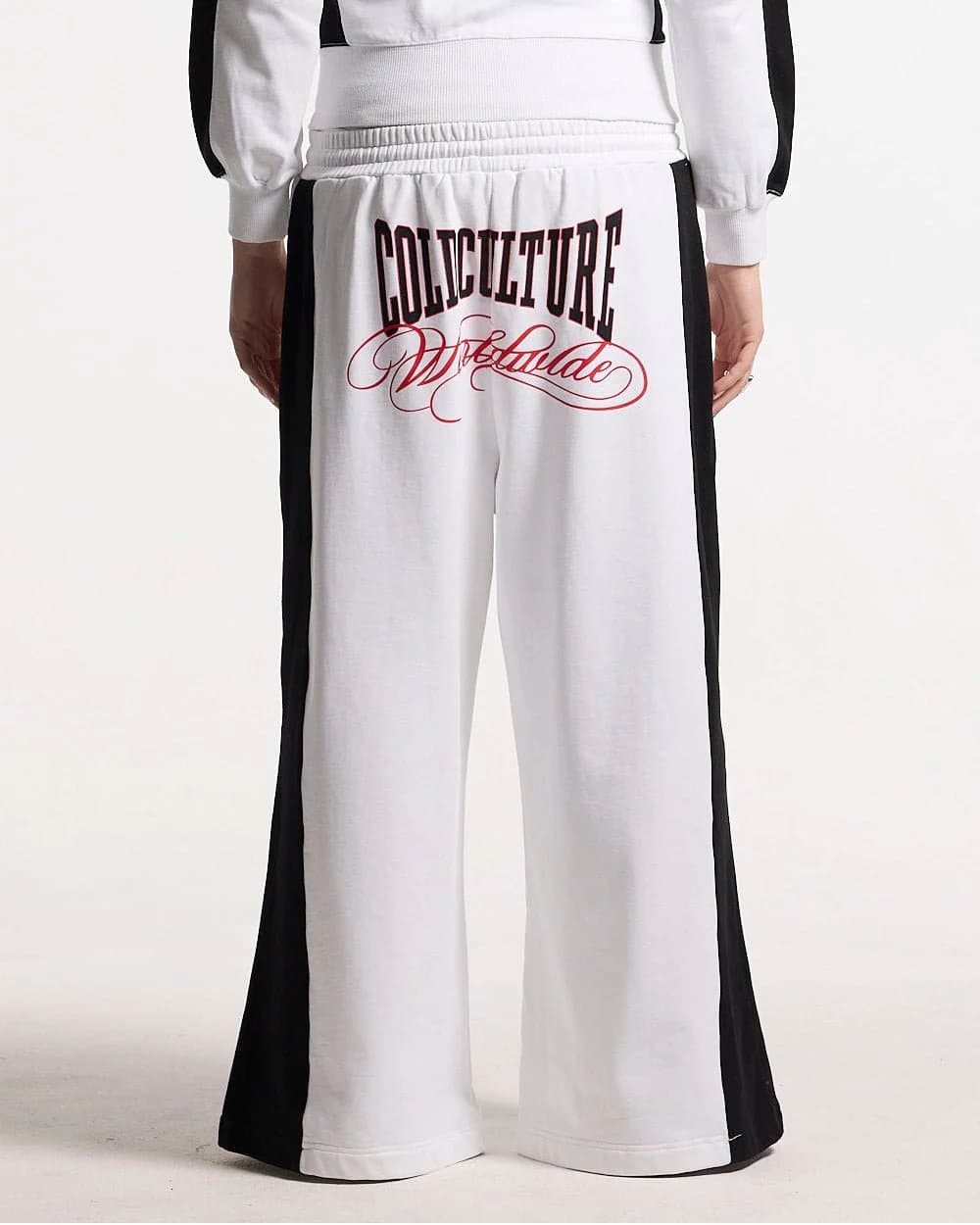 NIA SET SWEATPANTS WHITE & BLACK by COLD CULTURE
