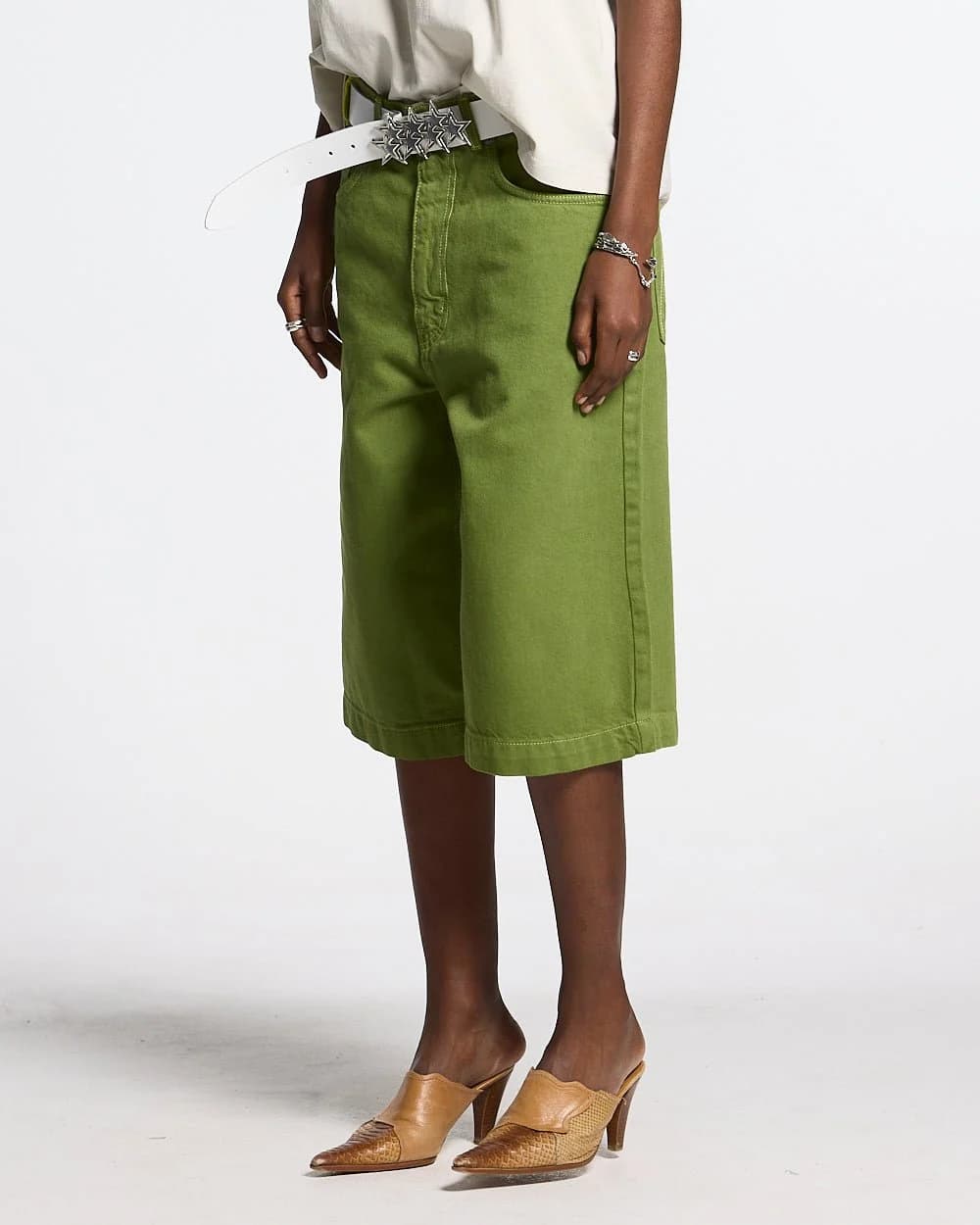 STITCHING JORTS CACTUS GREEN 6