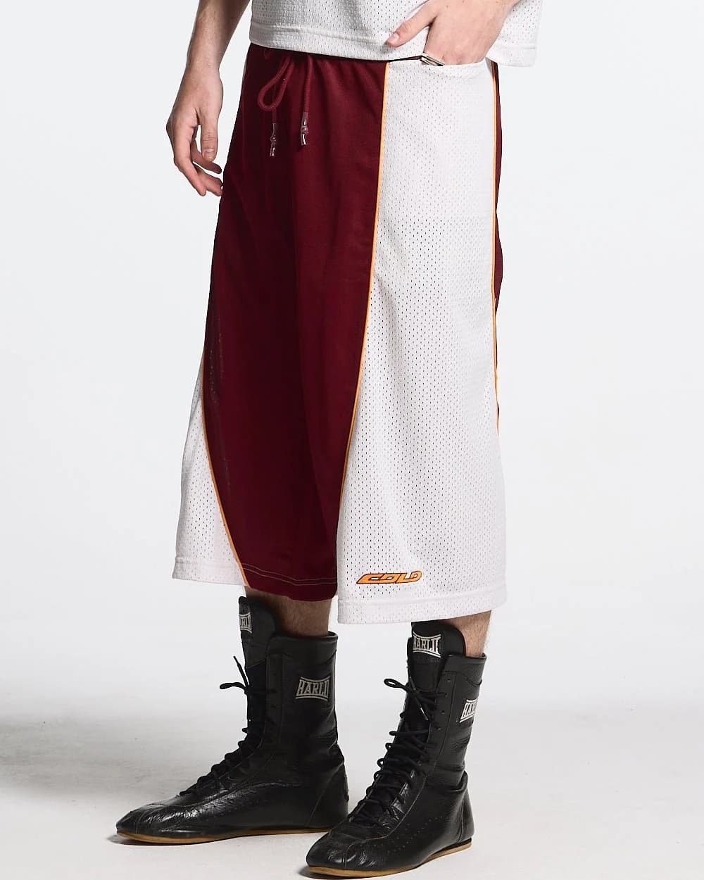 AERO STEED SHORT CREAM/BURGUNDY 3