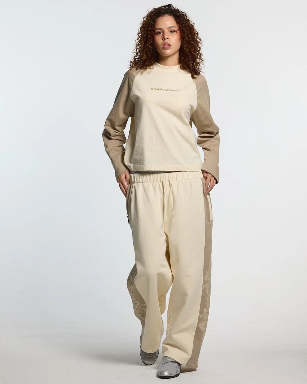 TRIBAL SWEATPANTS GREY & OFF WHITE 7
