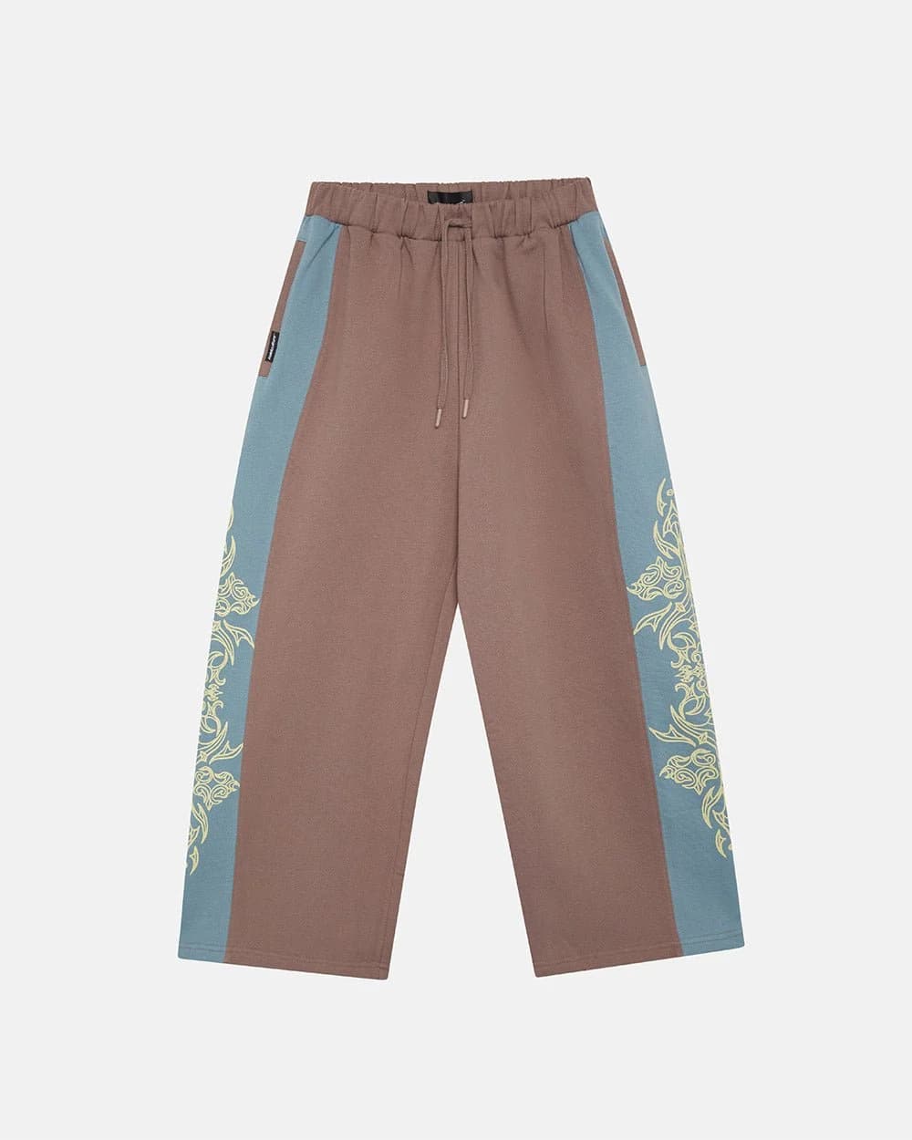 TRIBAL SWEATPANTS BROWN & BLUE 2
