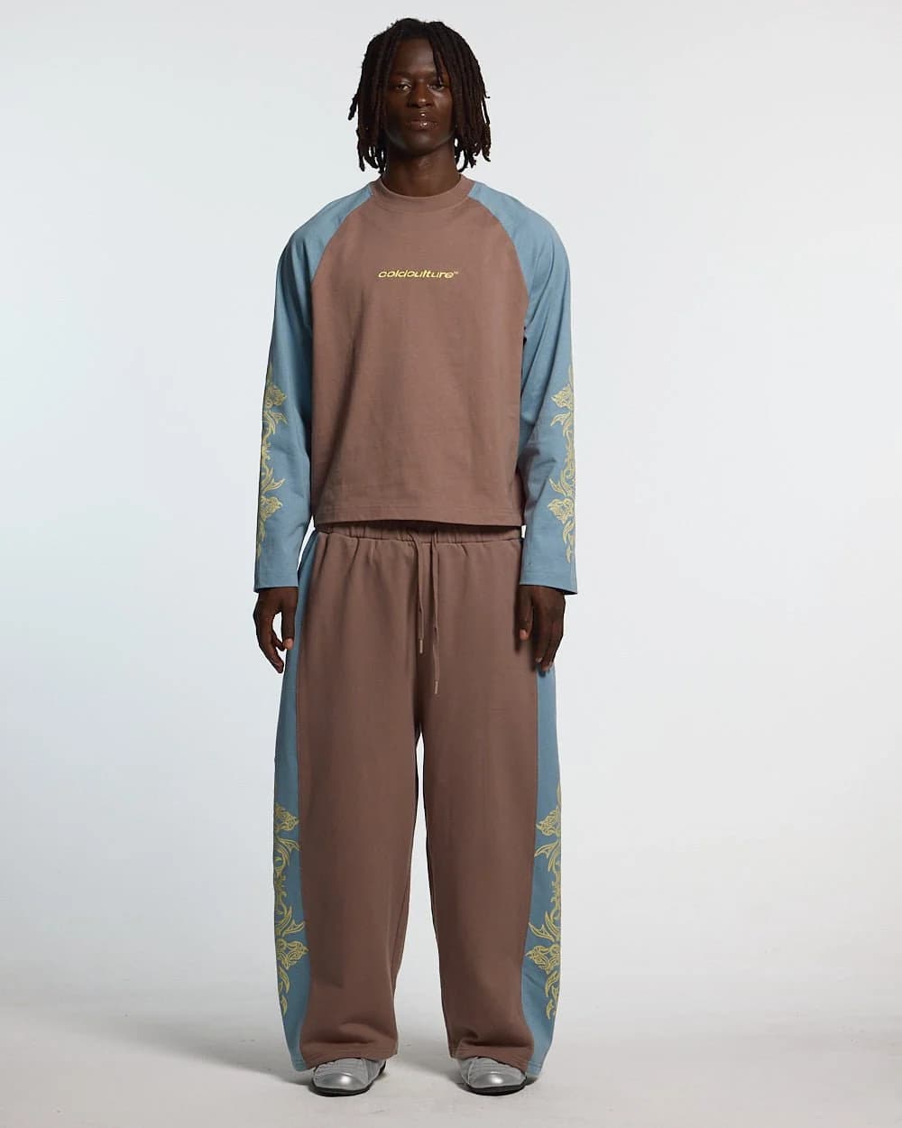 TRIBAL SWEATPANTS BROWN & BLUE 5