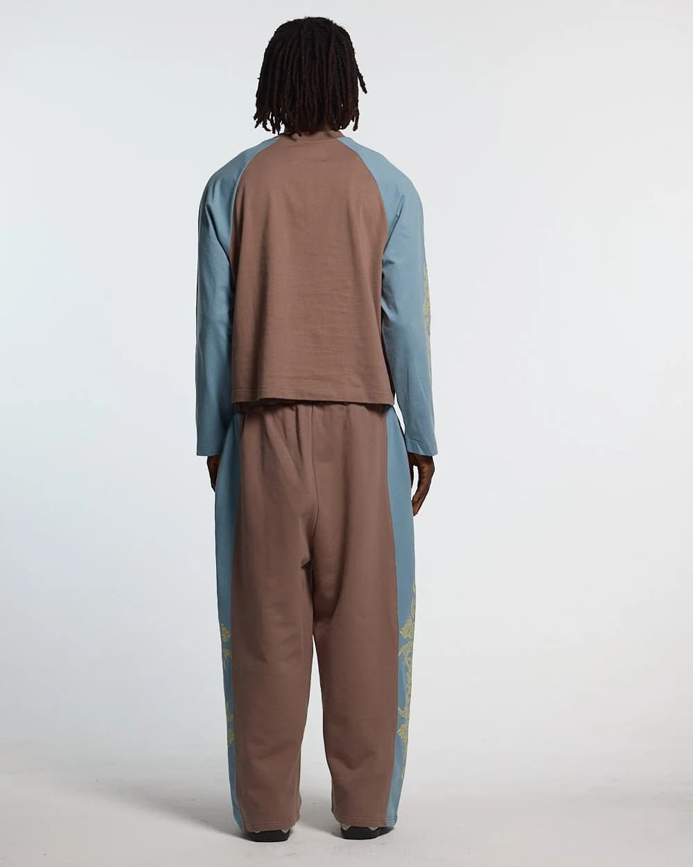 TRIBAL SWEATPANTS BROWN & BLUE 6