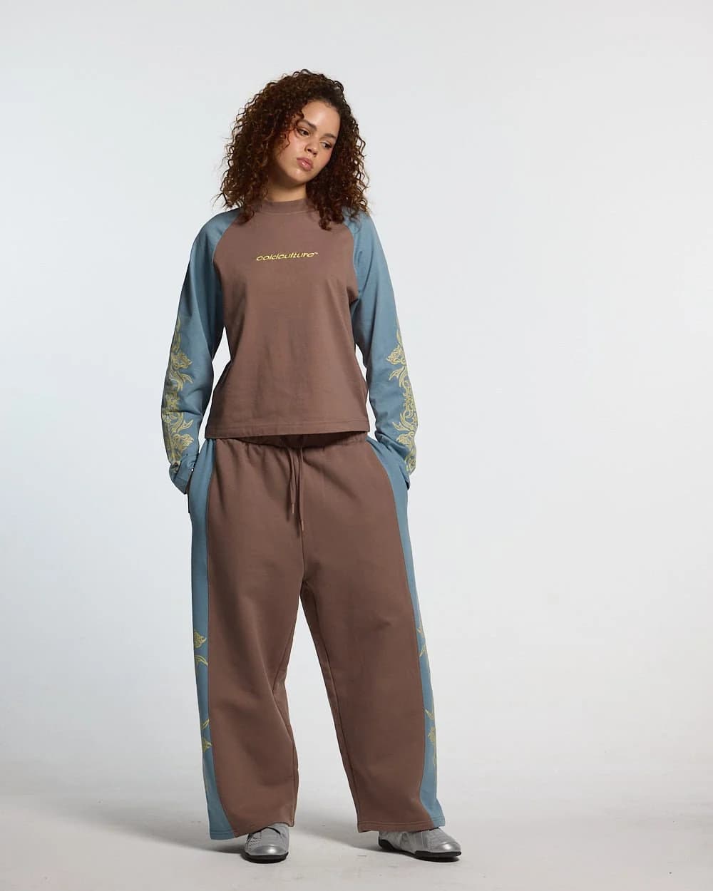 TRIBAL SWEATPANTS BROWN & BLUE 7