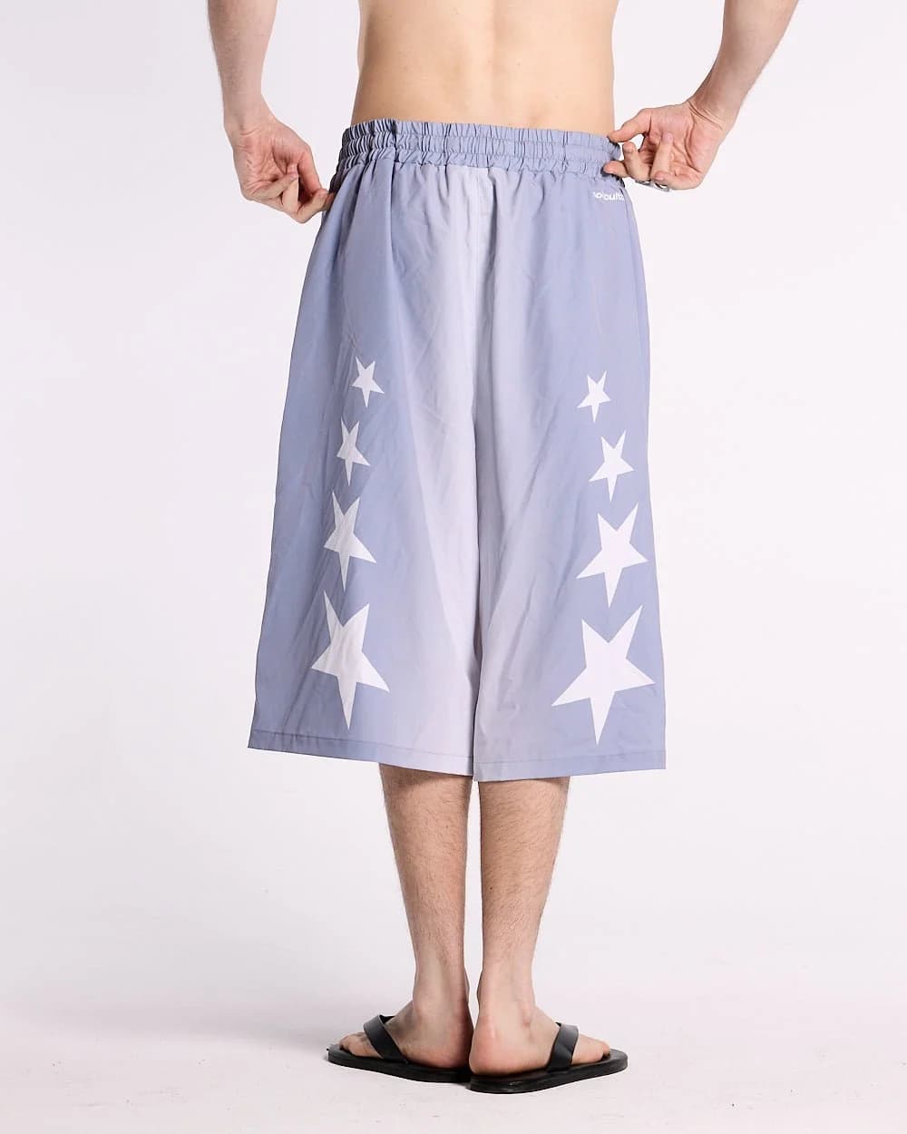 STARS WIDE SWIM SHORTS LILAC 4