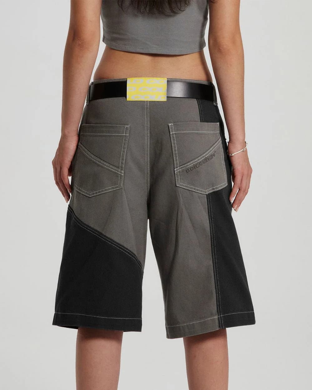BUTTERFLY V2 SHORTS GREY/BLACK DENIM 4