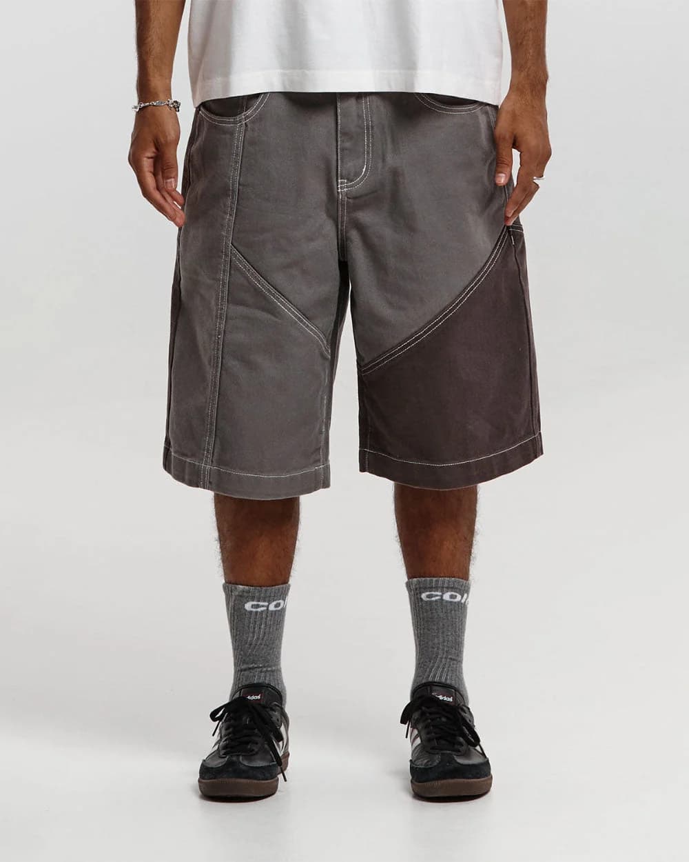 BUTTERFLY V2 SHORTS GREY/BLACK DENIM 5