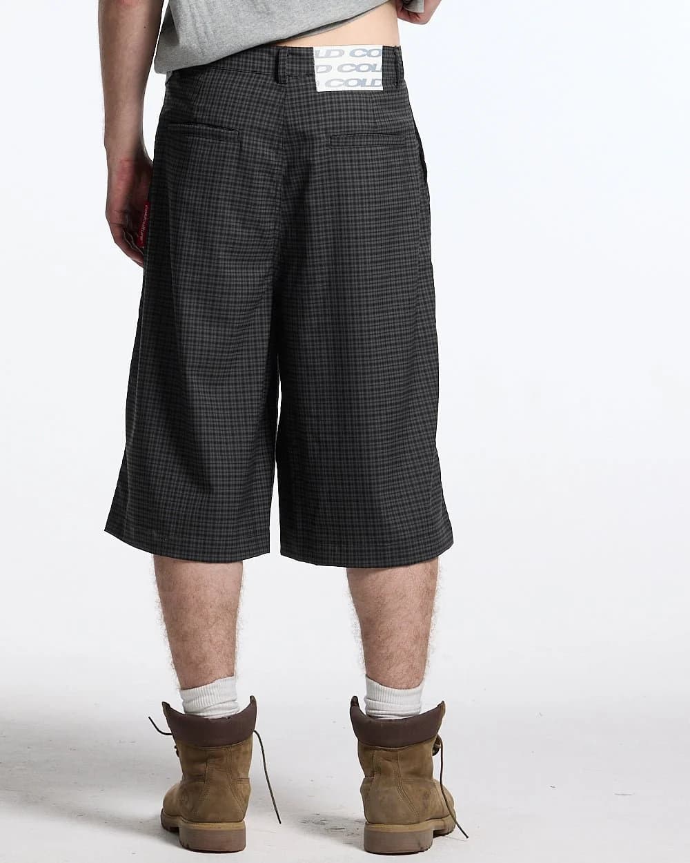 CHECK PARACHUTE JORT DARK GREY 4