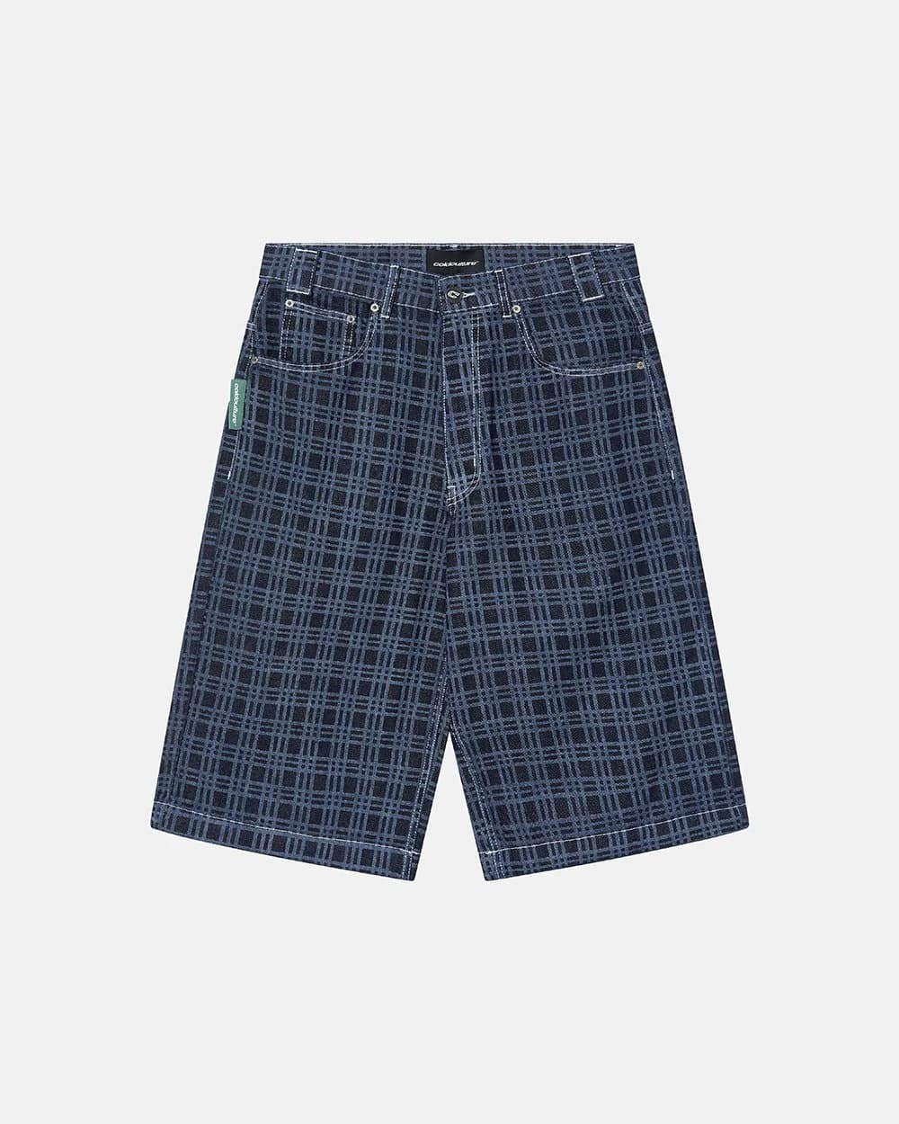 GRID JORTS TARTAN BLUE/GRAY 2