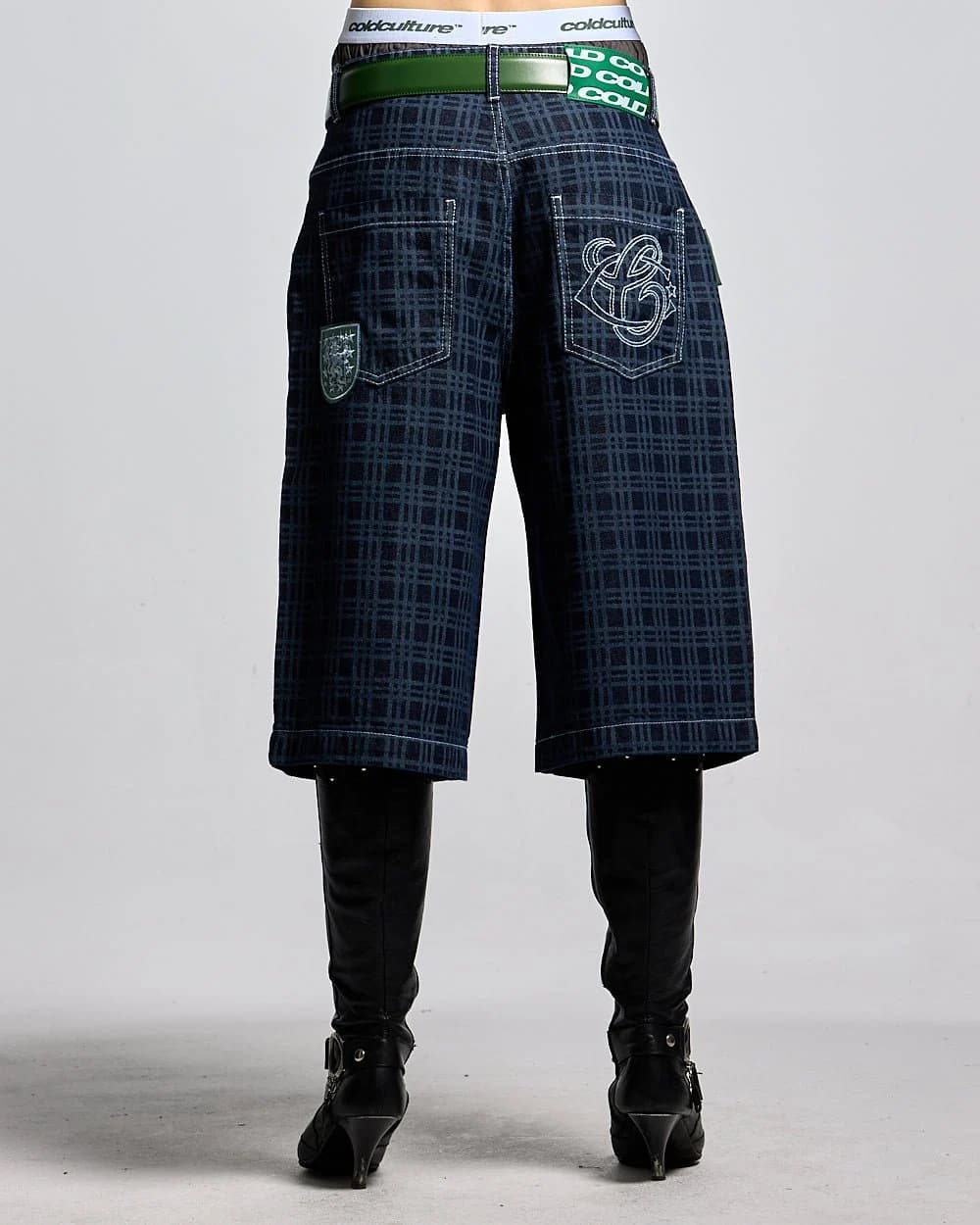 GRID JORTS TARTAN BLUE/GRAY 6