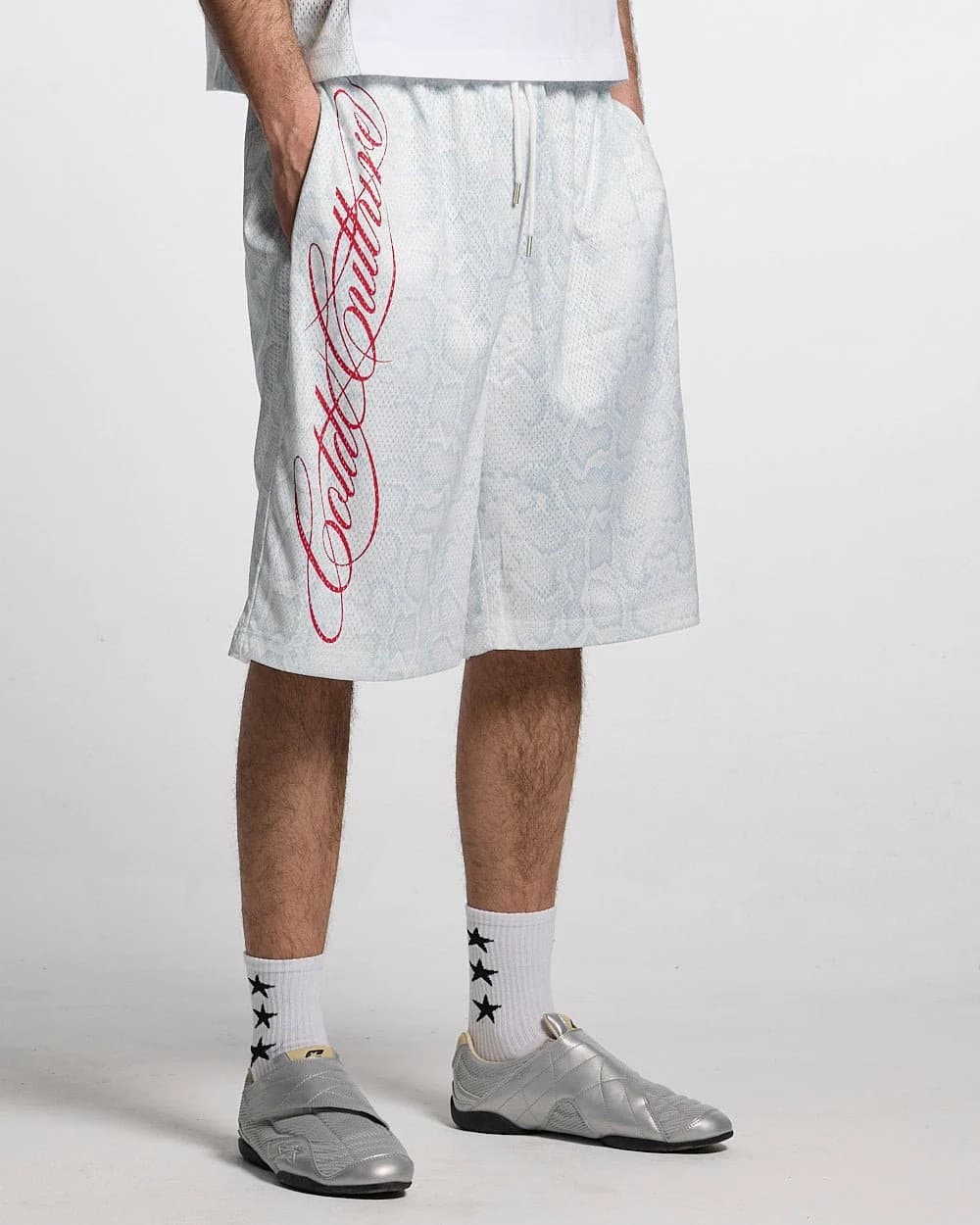 RIOT MESH SHORT WHITE by COLD CULTURE