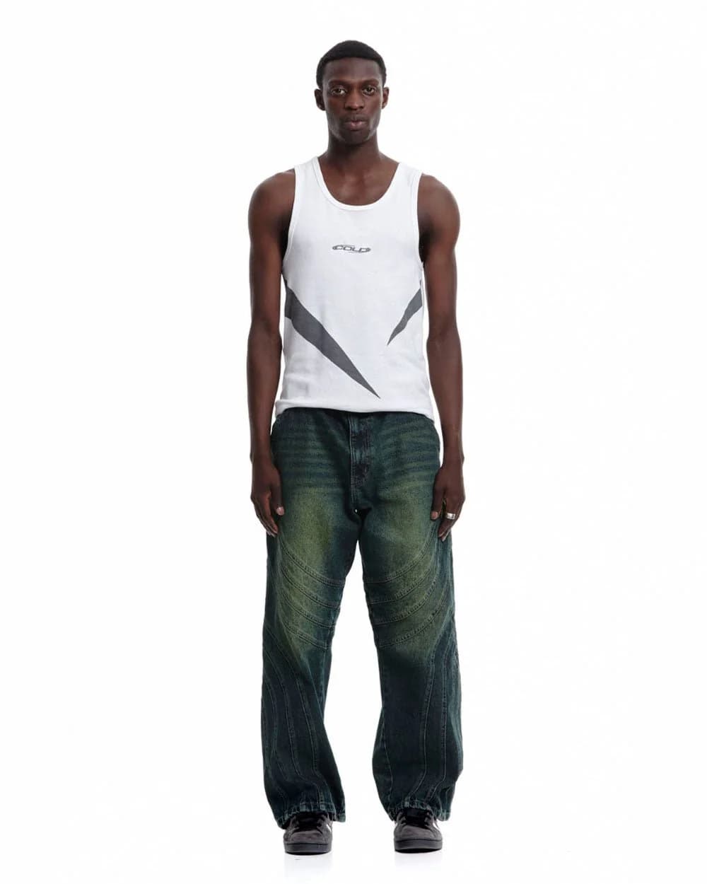 V1 MAZE PANTS GREEN DENIM 2