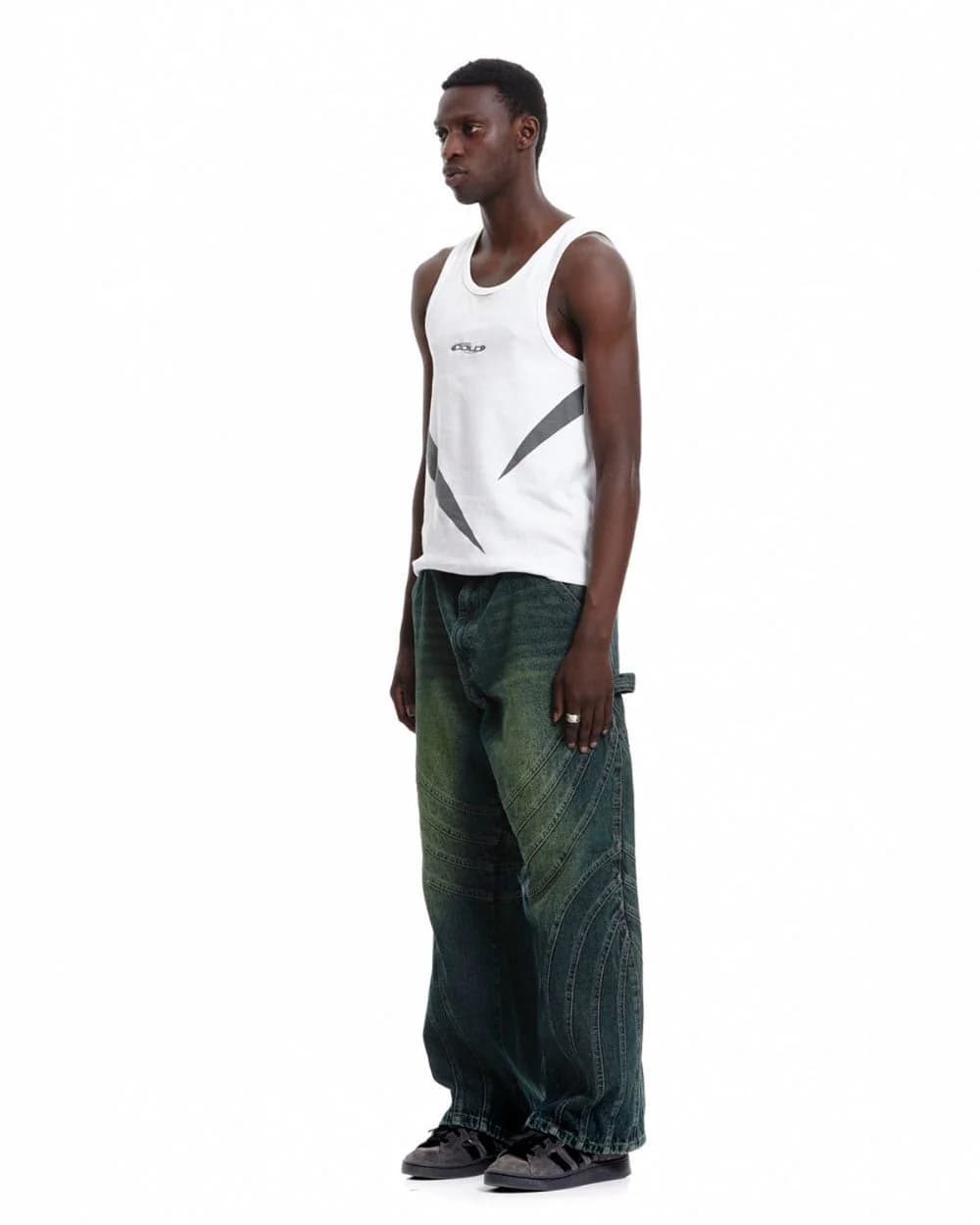 V1 MAZE PANTS GREEN DENIM 4