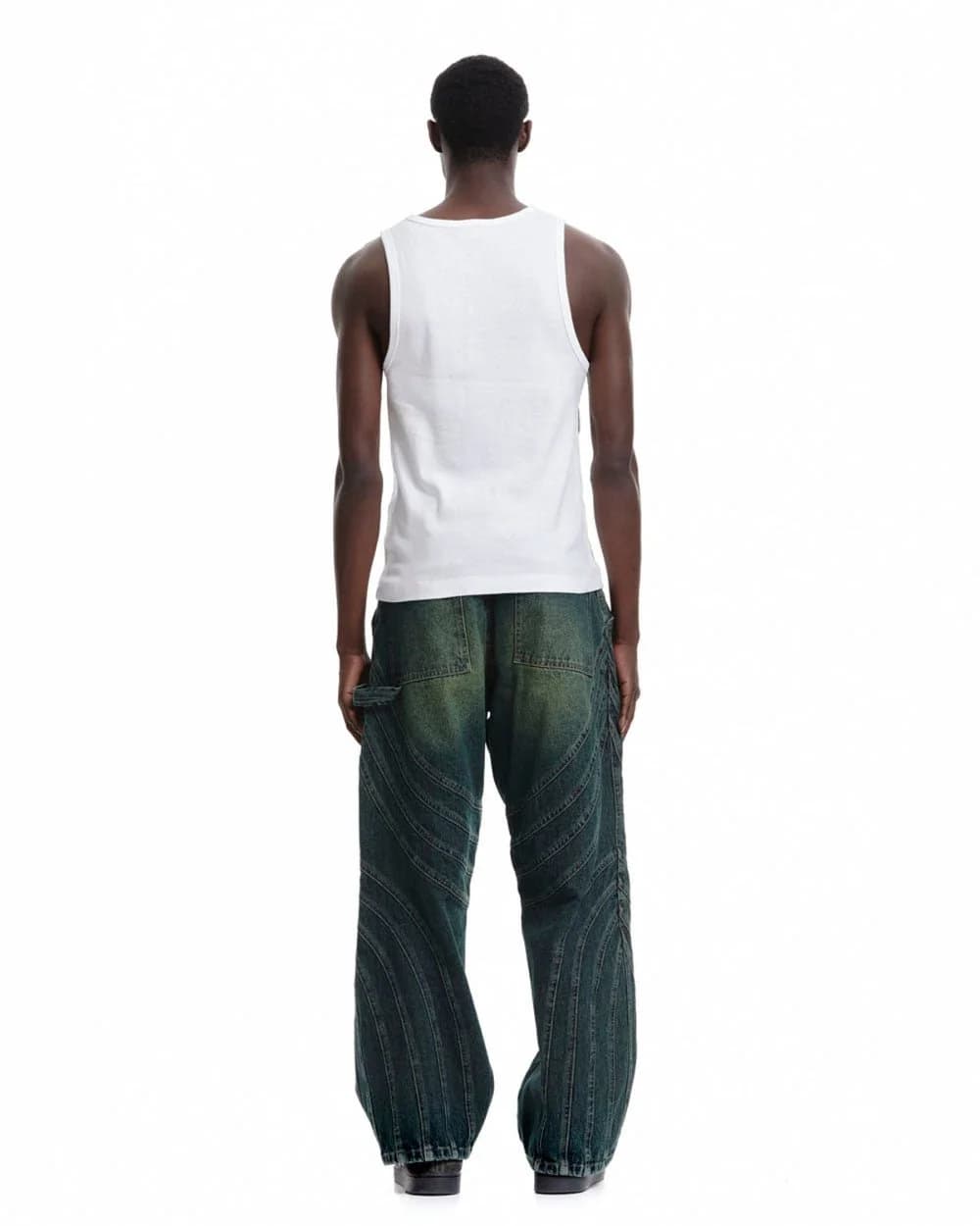 V1 MAZE PANTS GREEN DENIM 5