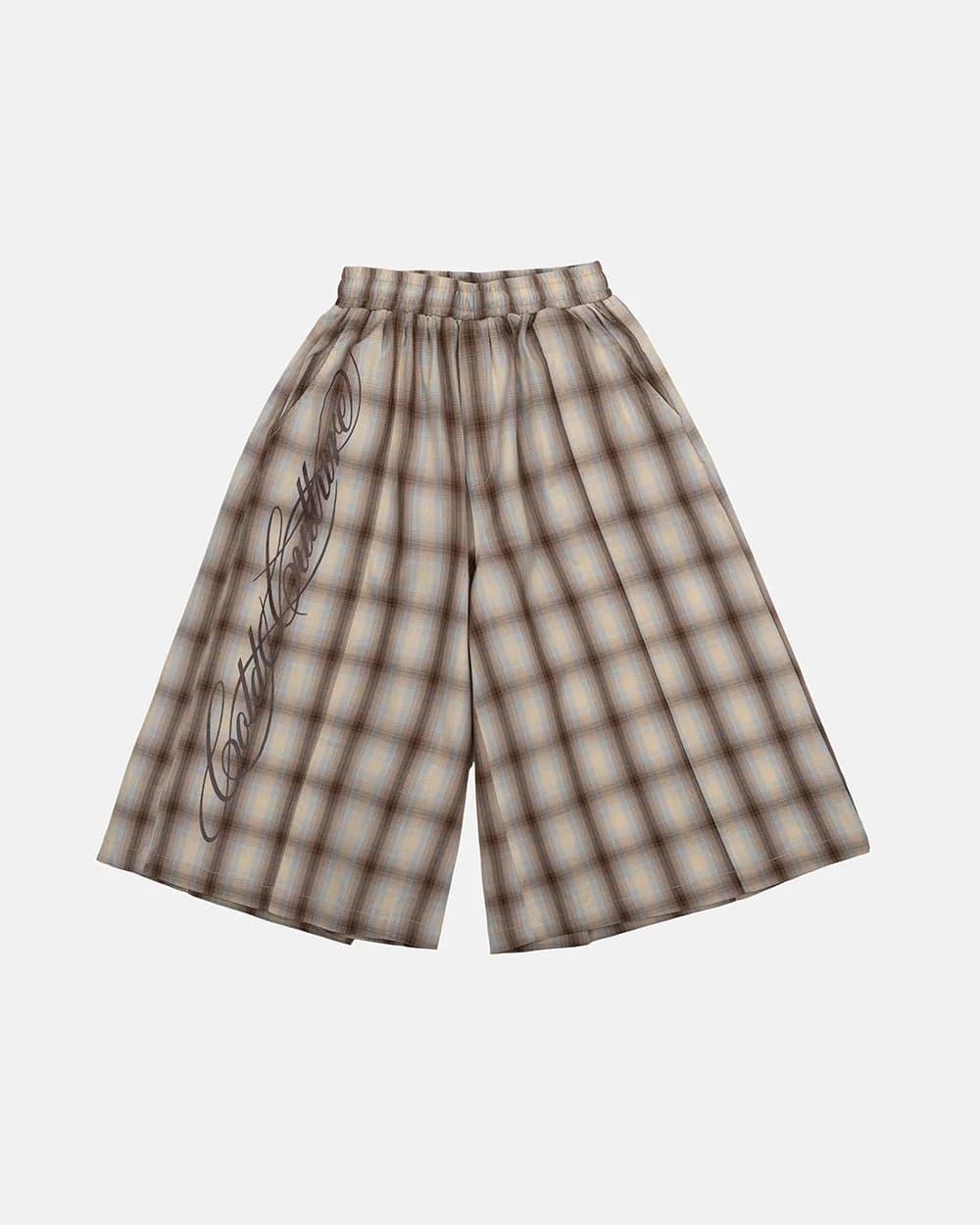OFFICE SCRIPT SHORTS BEIGE 2