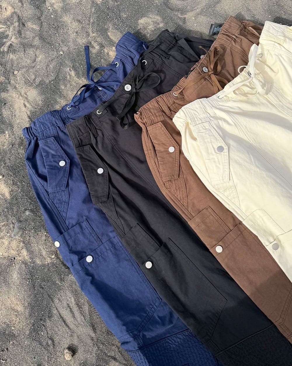 SOLID CARGO PANTS NAVY 16
