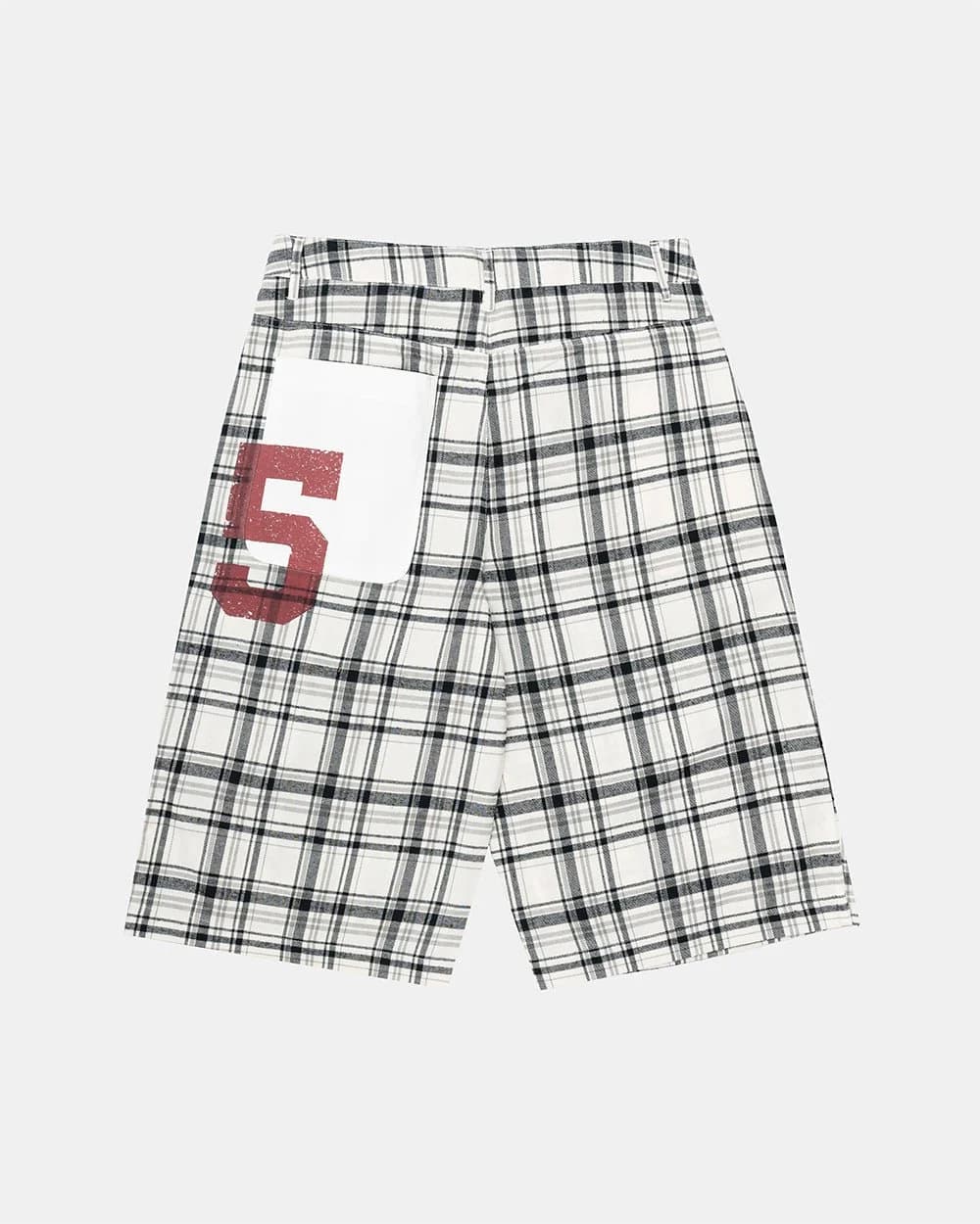 DINING CHECK JORTS BLACK by COLD CULTURE