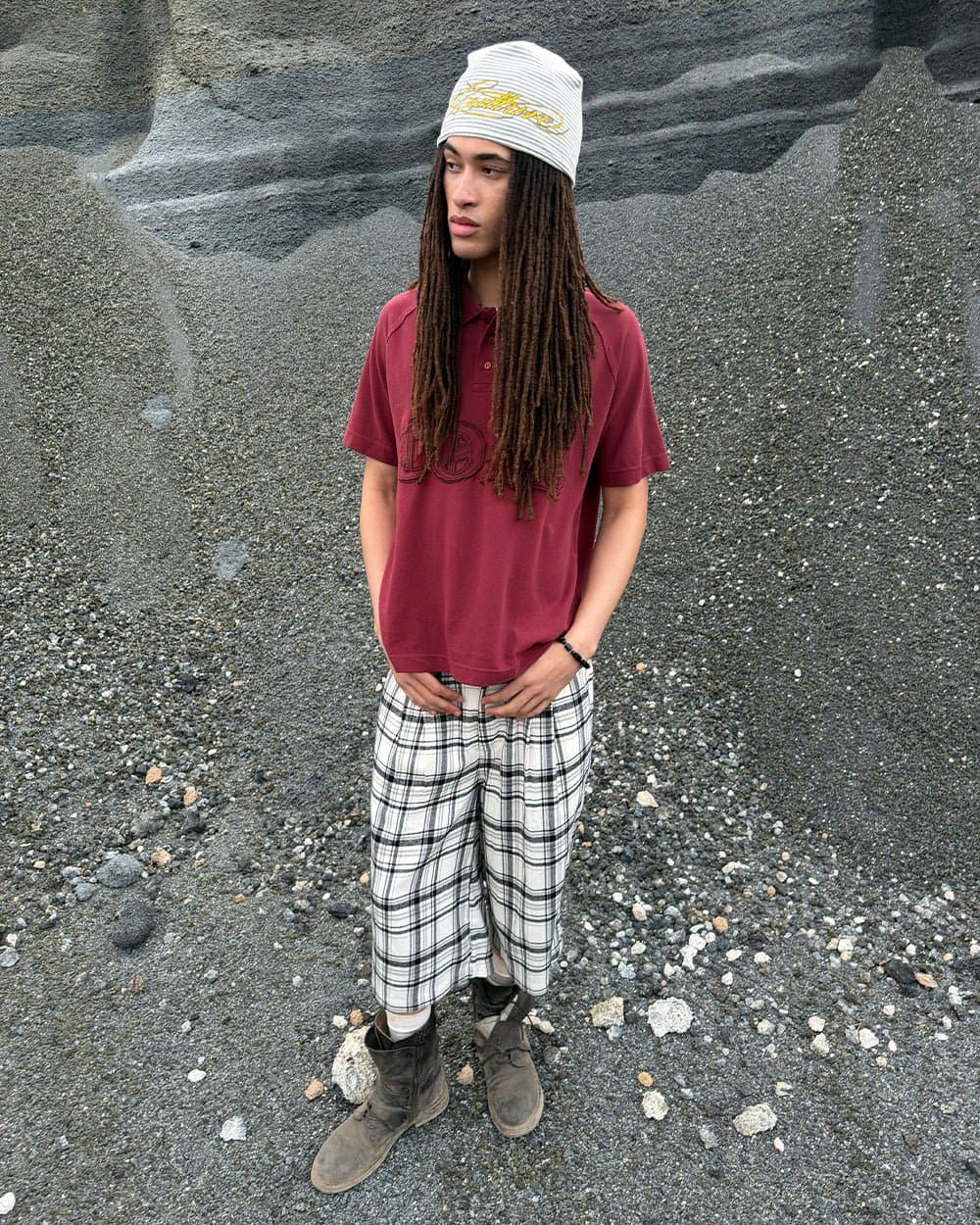DINING CHECK JORTS BLACK 11