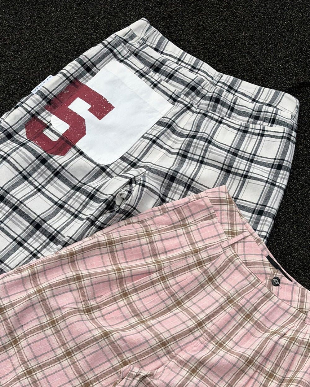 DINING CHECK JORTS BLACK 13