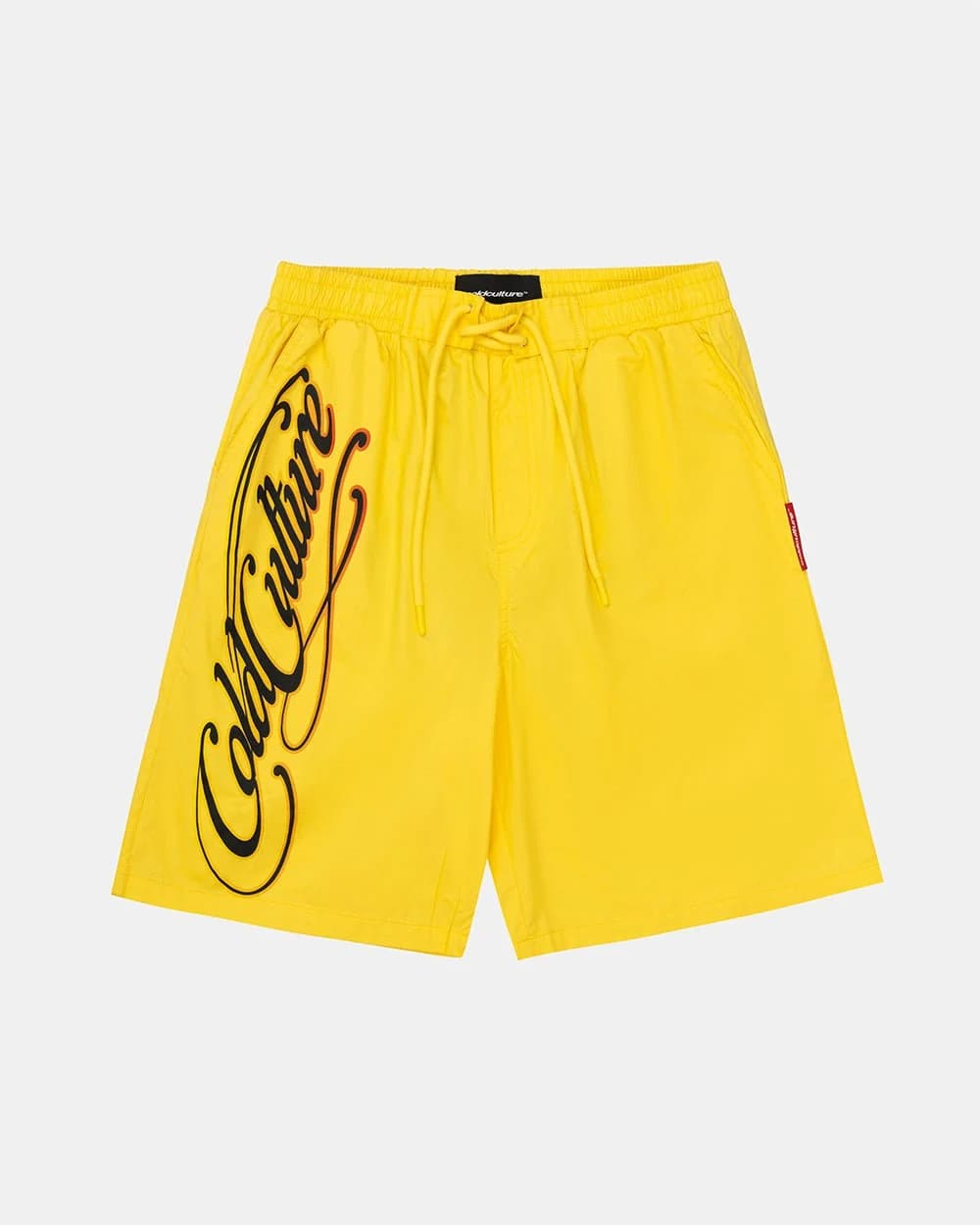 SCRIPT SWIMSHORTS YELLOW by COLD CULTURE