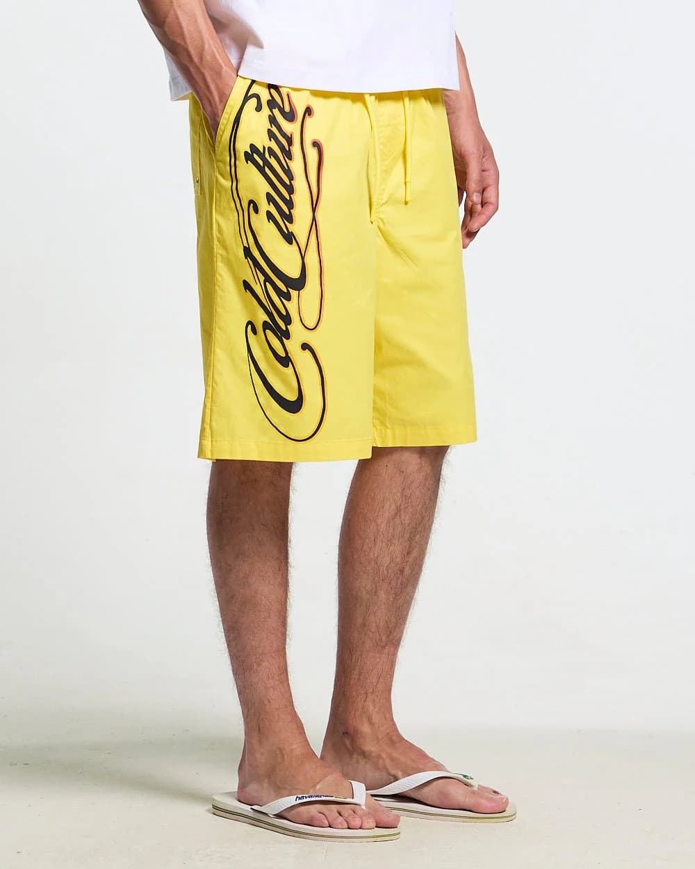 SCRIPT SWIMSHORTS YELLOW 2