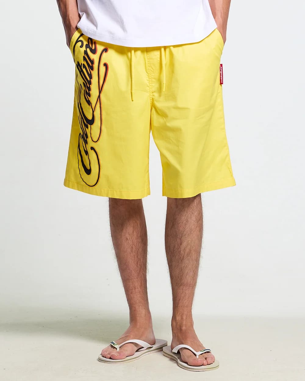 SCRIPT SWIMSHORTS YELLOW 4