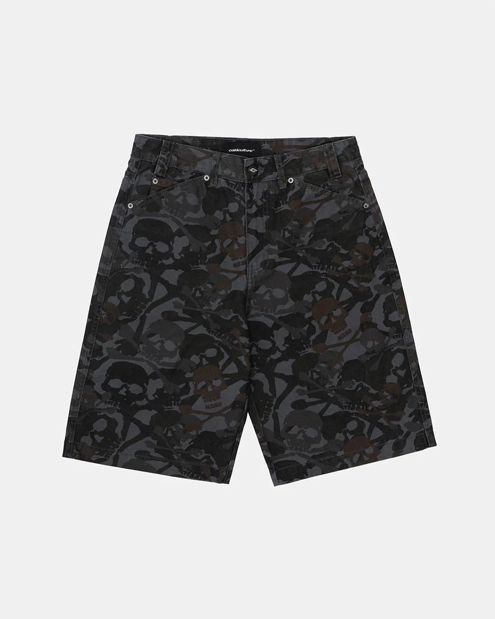 NIGHTSKULL SHORTS GREY by COLD CULTURE