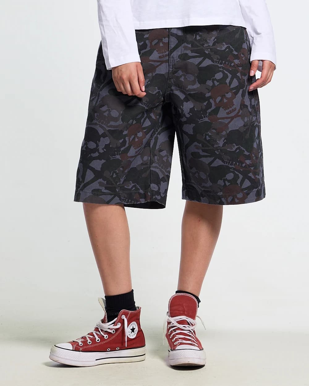 NIGHTSKULL SHORTS GREY 8