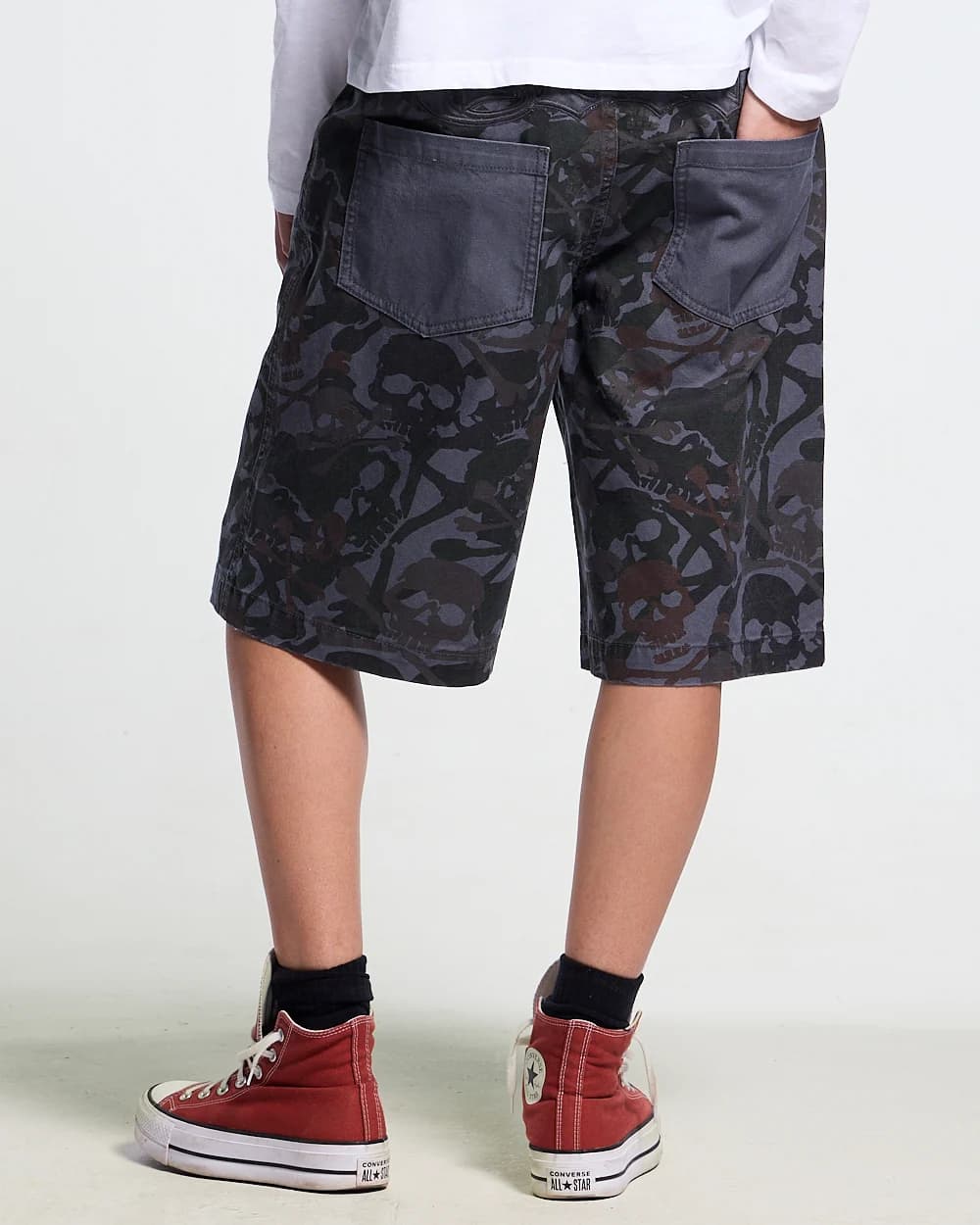 NIGHTSKULL SHORTS GREY 9