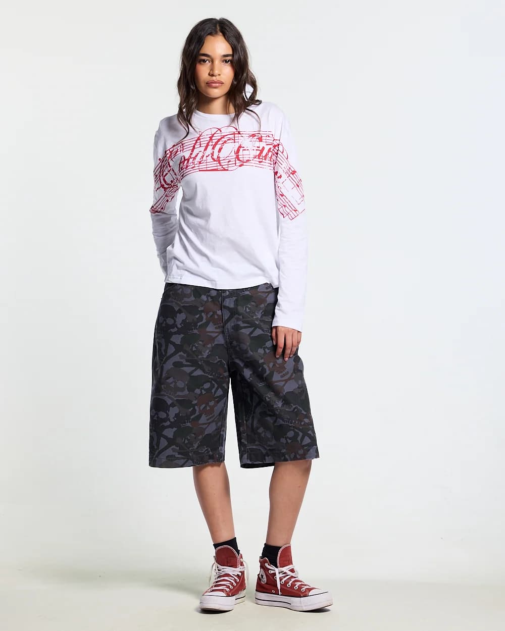 NIGHTSKULL SHORTS GREY 10