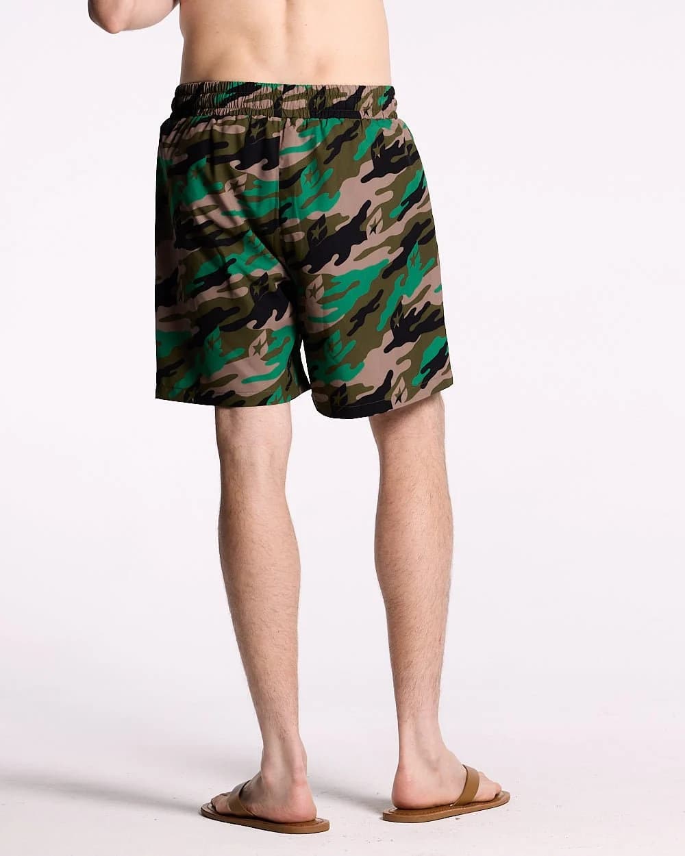 GREEN CAMO SWIM SHORT by COLD CULTURE
