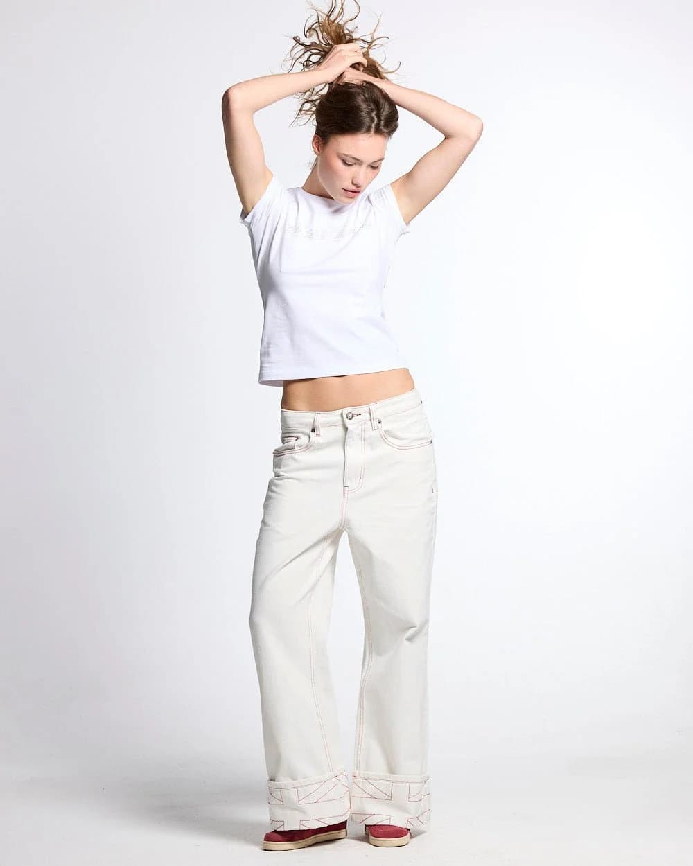 TOP BOY PANTS WHITE by COLD CULTURE