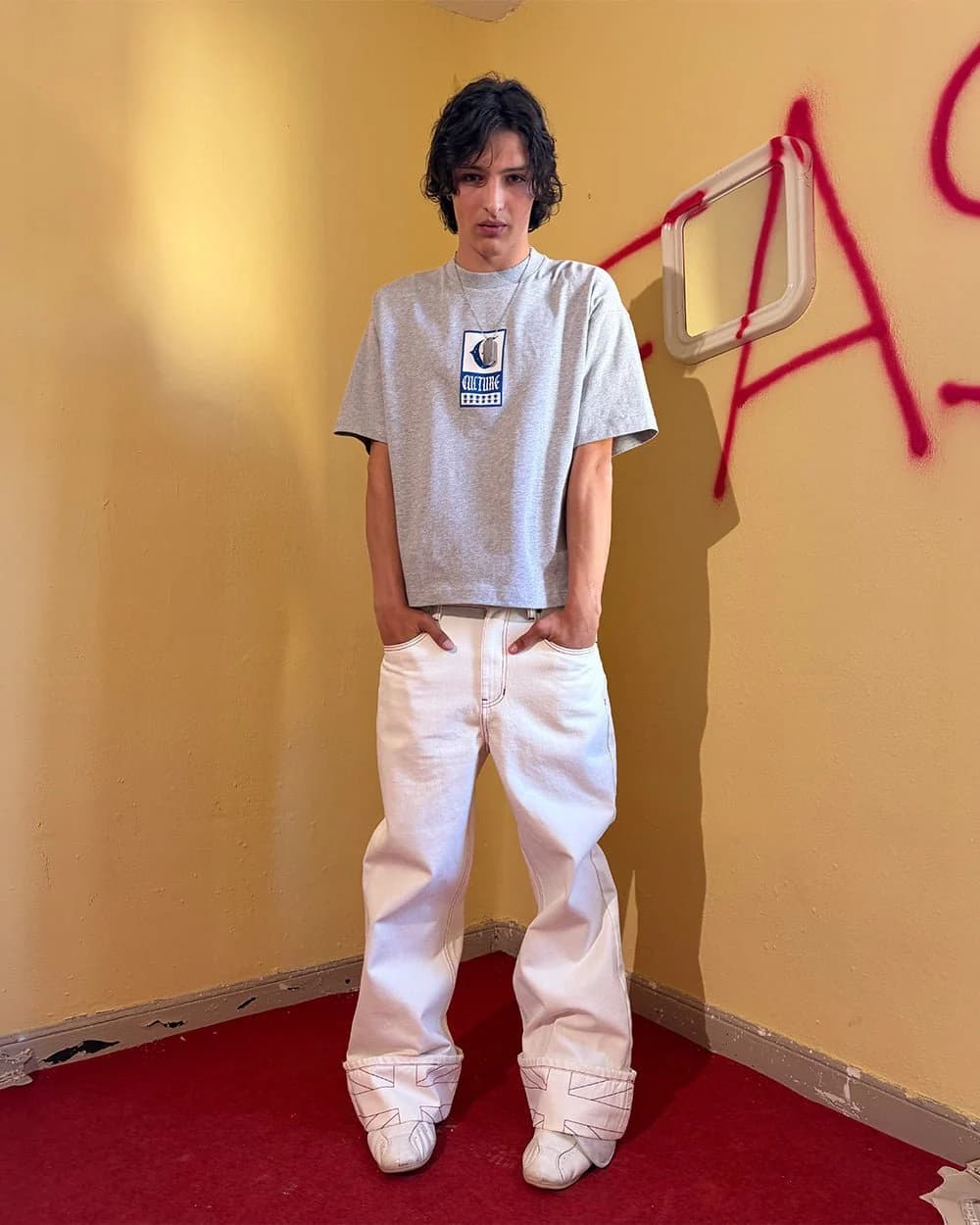 TOP BOY PANTS WHITE by COLD CULTURE