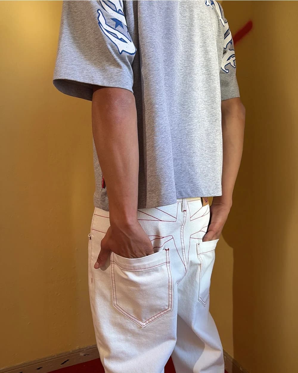 TOP BOY PANTS WHITE by COLD CULTURE