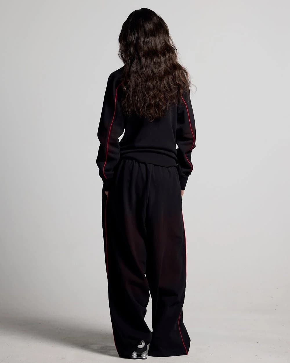 SAVAGE WASHED PANTS BLACK & RED 8